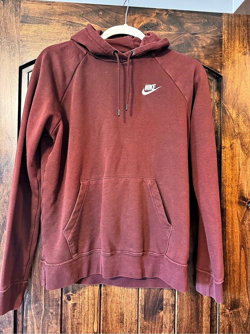 Nike Sportswear Club Fleece Pullover Hoodie Brown Small